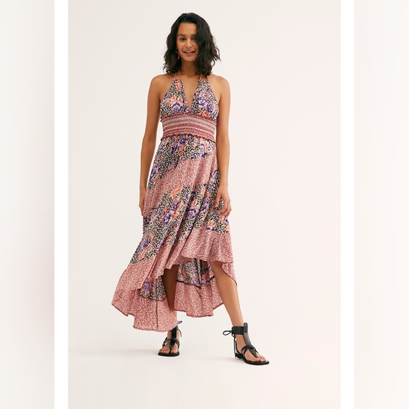 Free People Dresses & Skirts - Free People Gabriella Halter Midi Dress